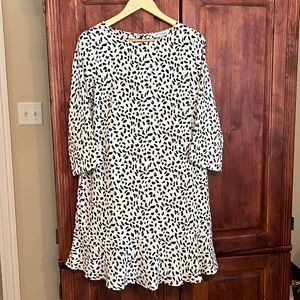 Black and white Leopard print dress Sz S